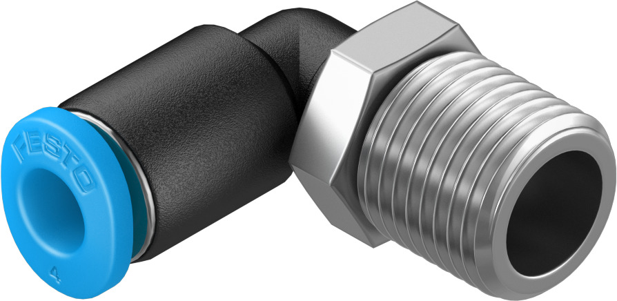 Push-in L-fitting