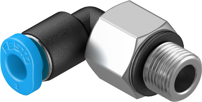 Push-in L-fitting