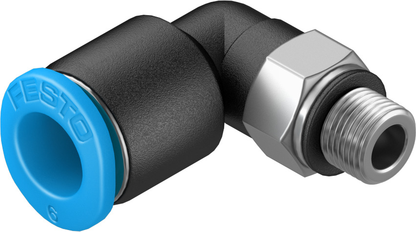 Push-in L-fitting