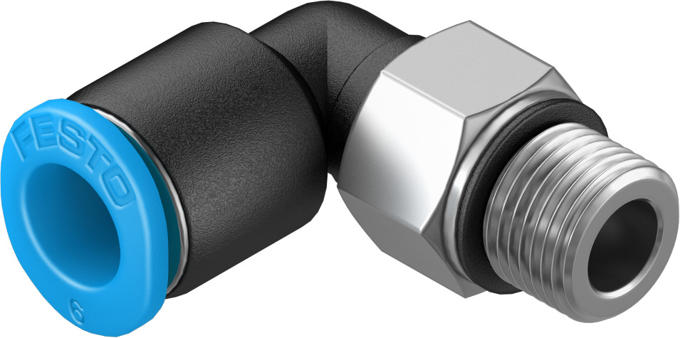 Push-in L-fitting