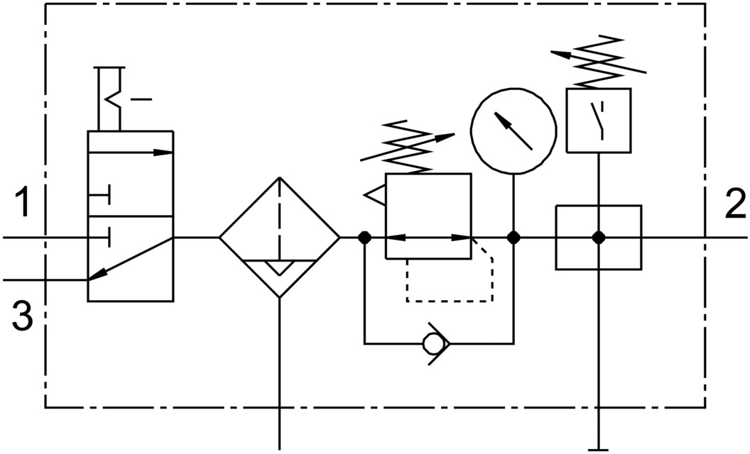 Air preparation combination unit MSB61/2C3J2F3WP Festo USA