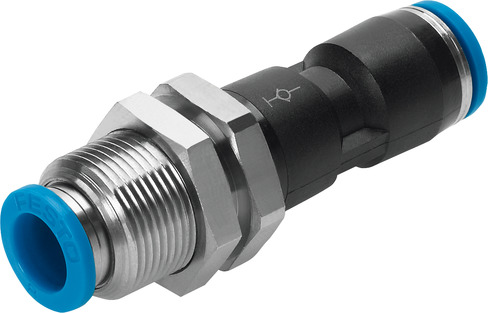 Push-in bulkhead connector