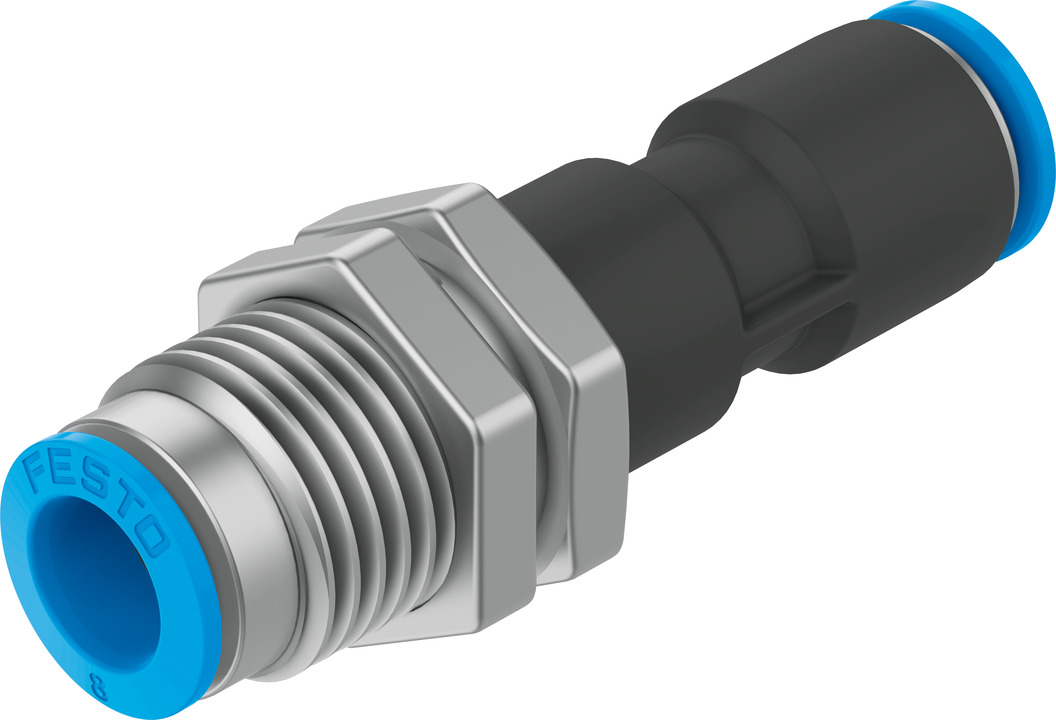 Push-in bulkhead connector