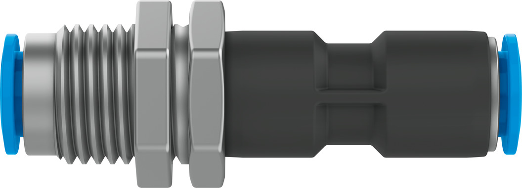 Push-in bulkhead connector