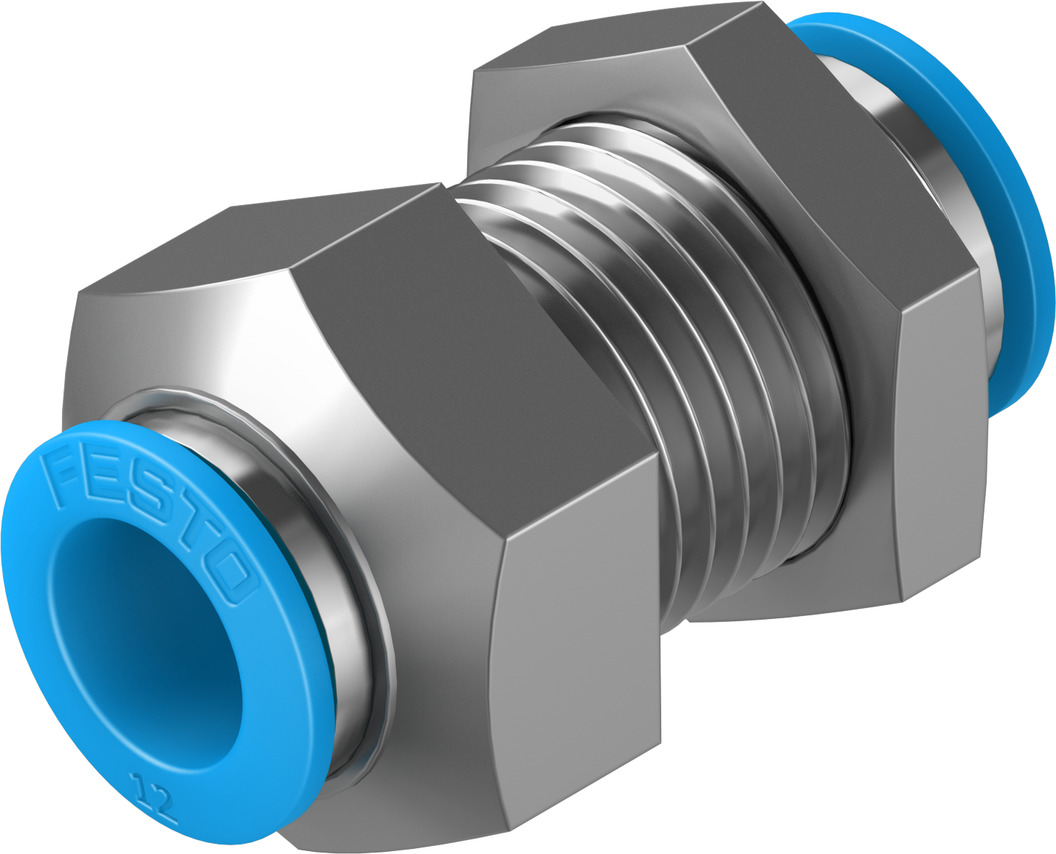 Push-in bulkhead connector