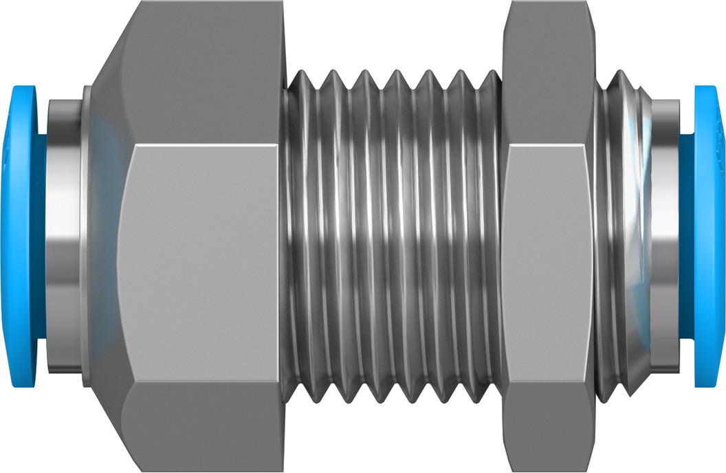 Push-in bulkhead connector