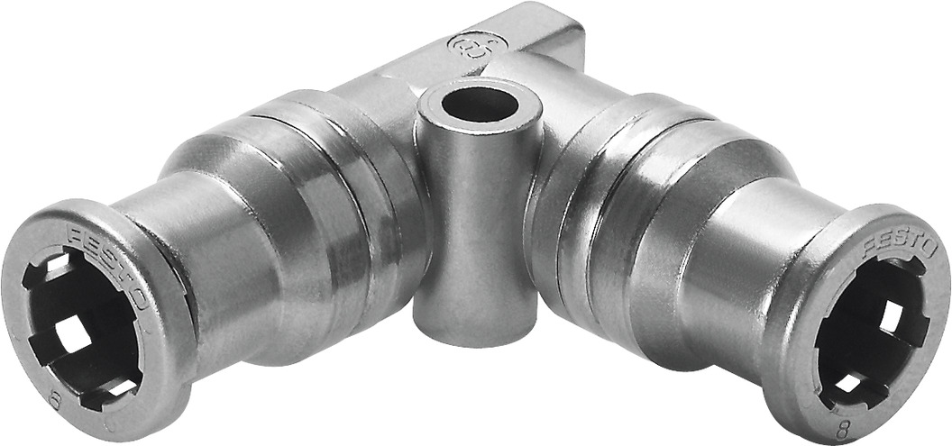 Push-in L-connector