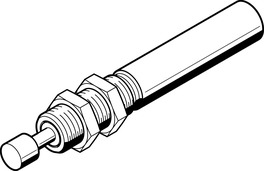 Details about   FESTO DYSR-20-25-YS Shock Absorber 1138646 Ölbremszylinder 