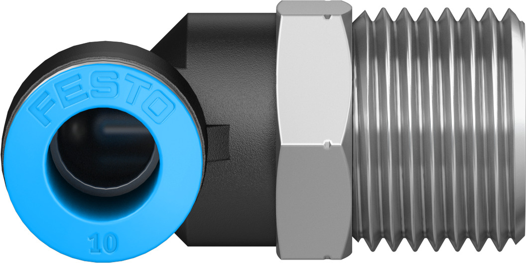 Push-in L-fitting