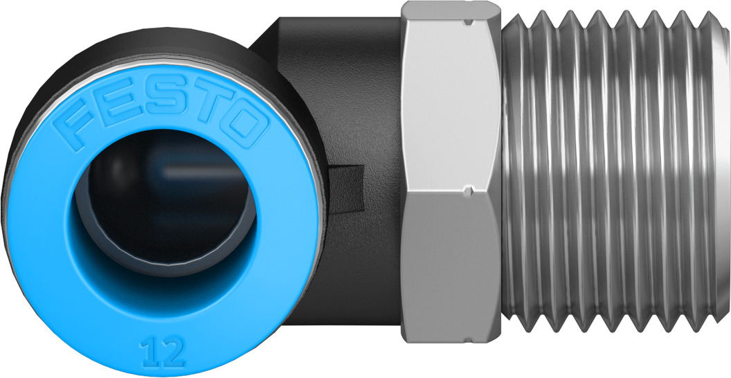 Push-in L-fitting