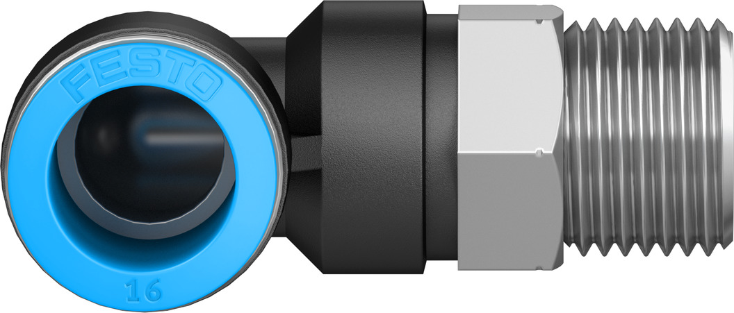Push-in L-fitting