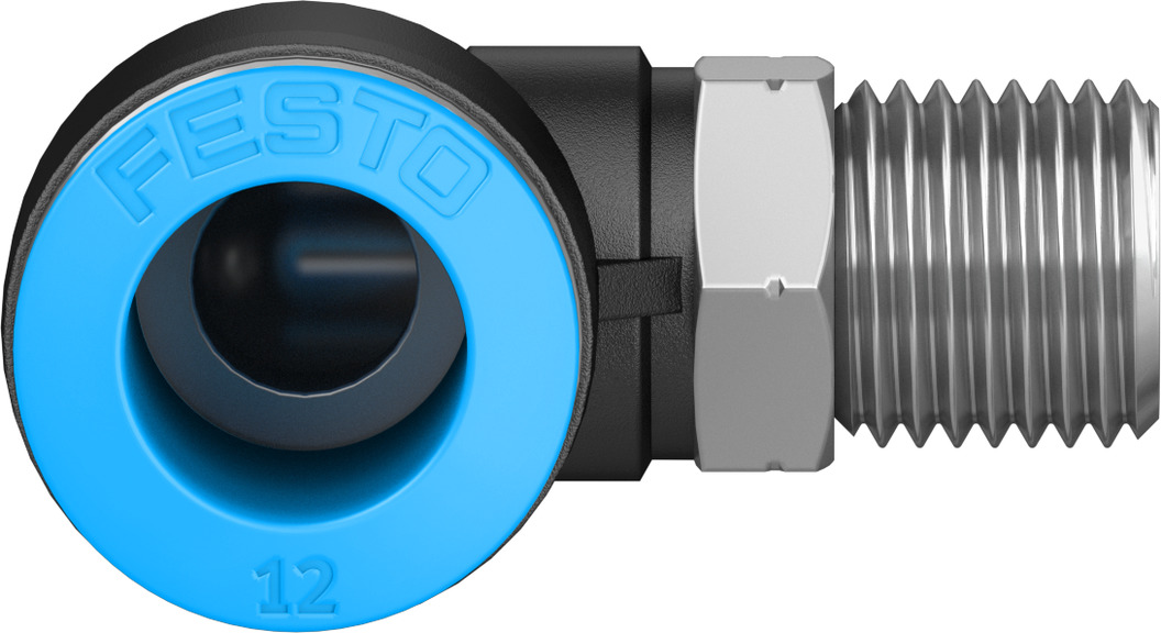 Push-in L-fitting