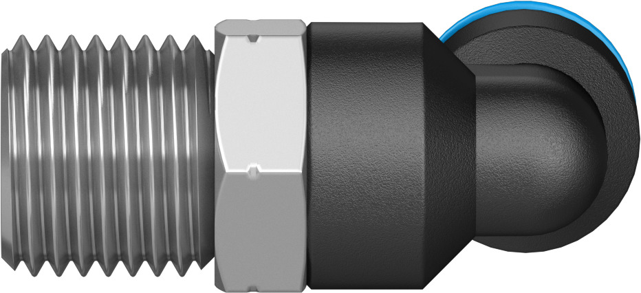 Push-in L-fitting