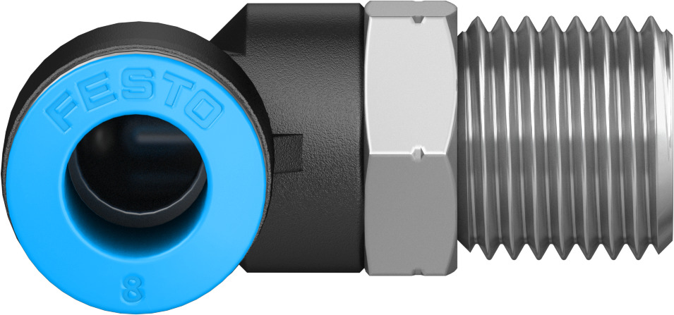 Push-in L-fitting