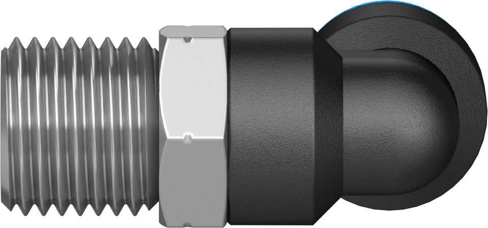 Push-in L-fitting
