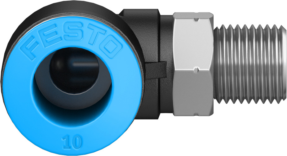 Push-in L-fitting