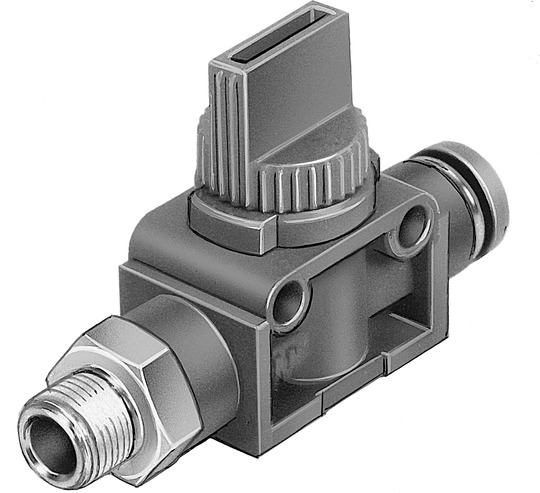 On off valve HE-2-1/4-QS-1/4-U | Festo USA