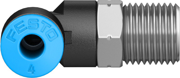 Push-in L-fitting