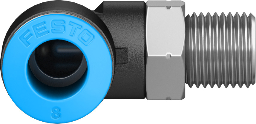 Push-in L-fitting