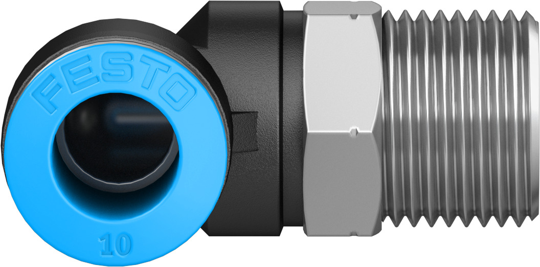 Push-in L-fitting