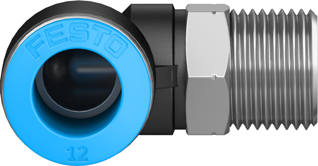 Push-in L-fitting