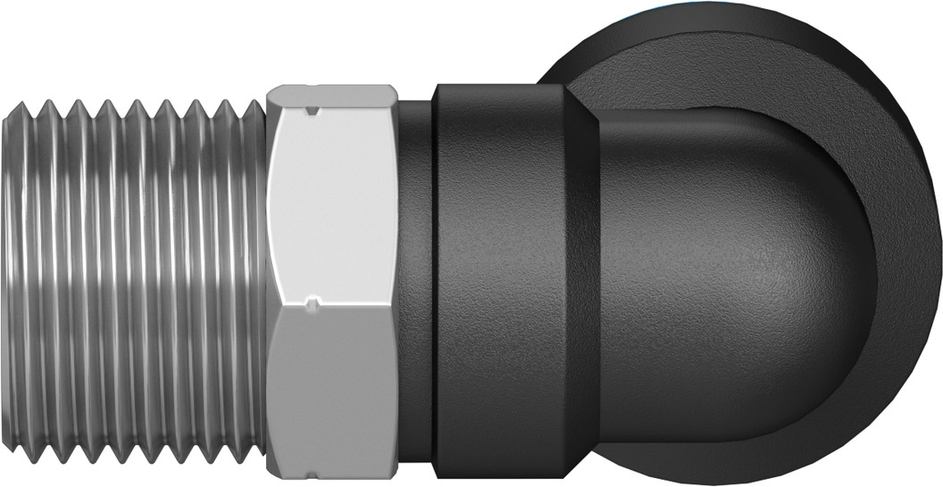 Push-in L-fitting