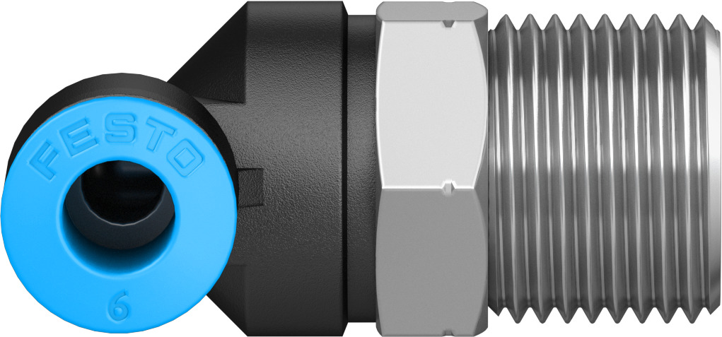 Push-in L-fitting