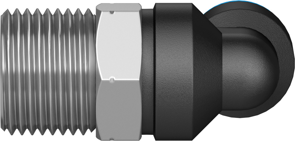 Push-in L-fitting