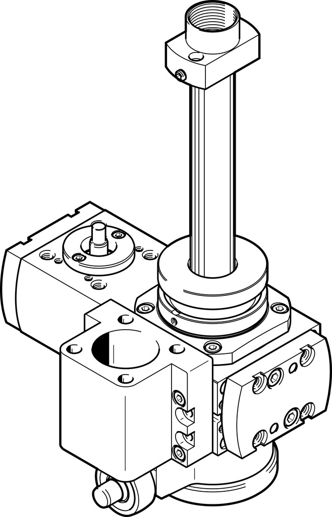 Rotary lifting module