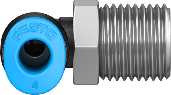 Push-in L-fitting
