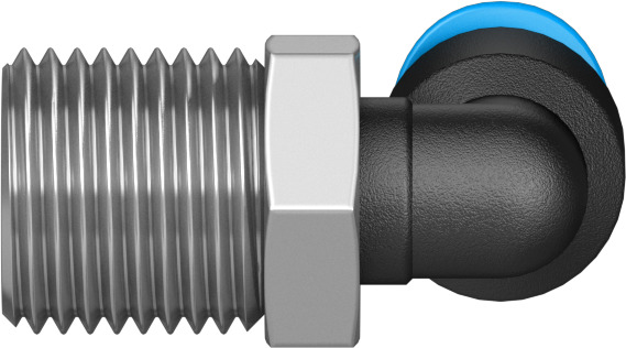 Push-in L-fitting