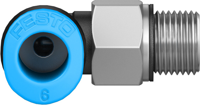 Push-in L-fitting