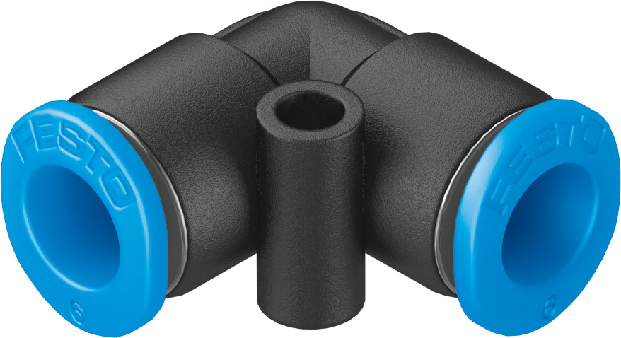 Push-in L-connector