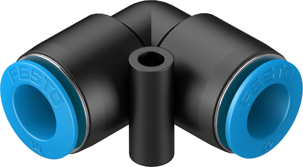 Push-in L-connector