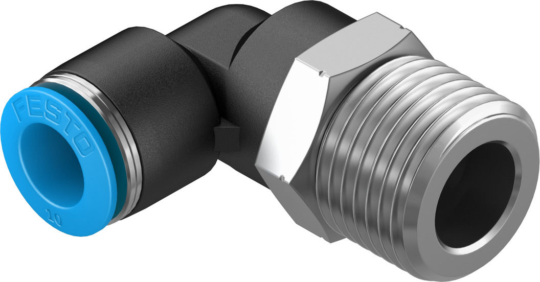 Push-in L-fitting