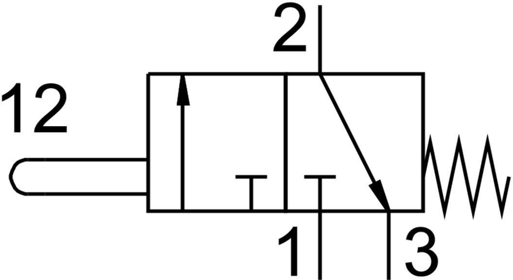 Stem actuated valve
