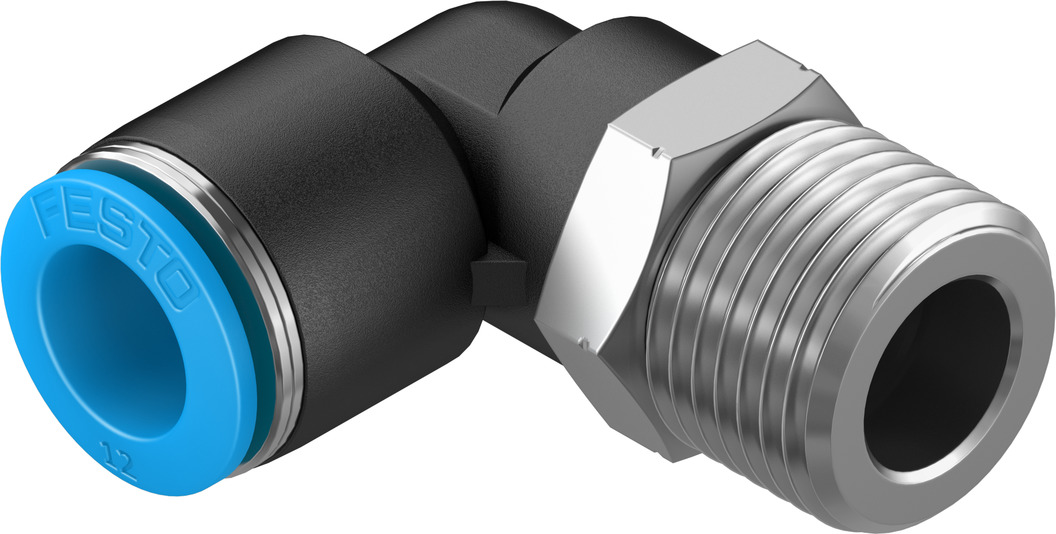 Push-in L-fitting