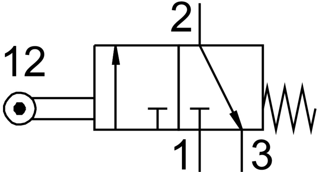Roller lever valve
