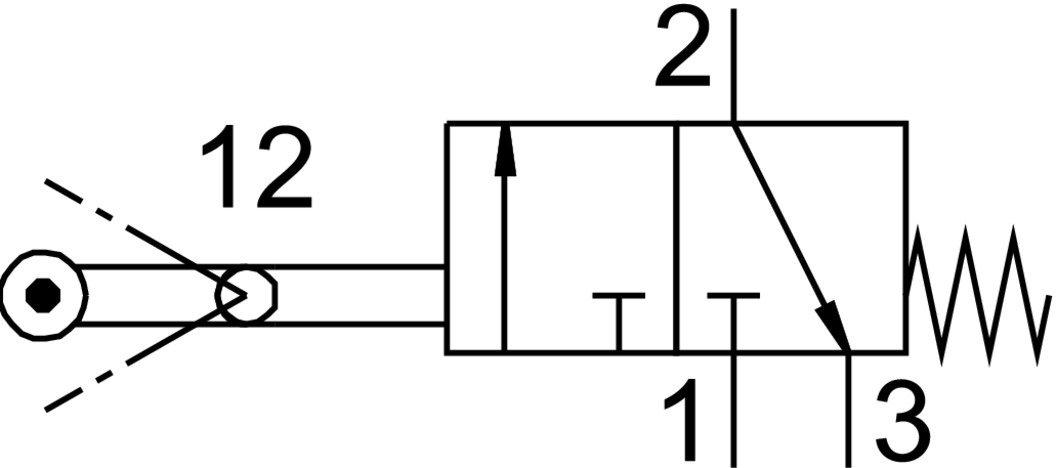 Swivel lever valve