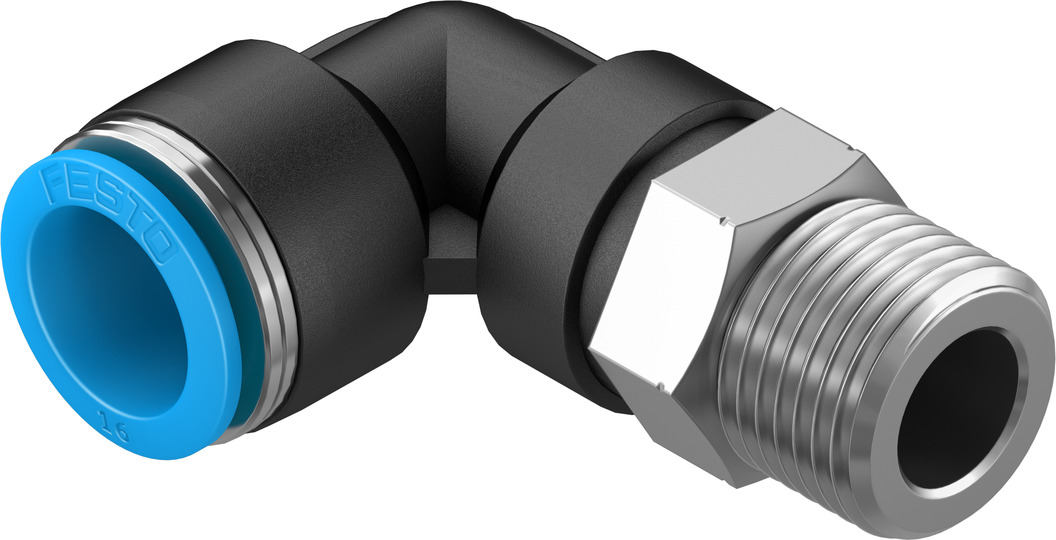 Push-in L-fitting