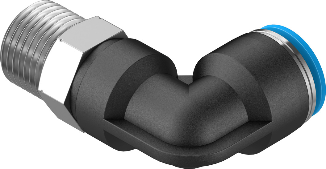 Push-in L-fitting