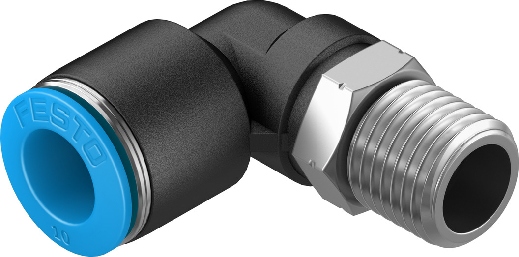 Push-in L-fitting