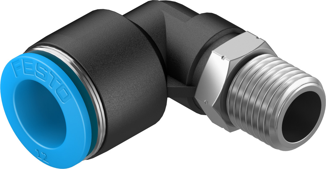 Push-in L-fitting