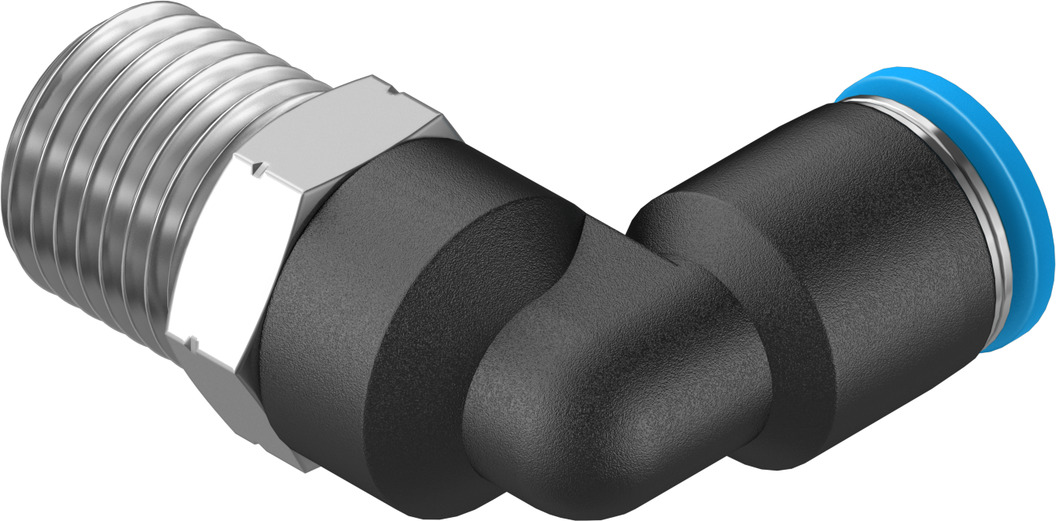 Push-in L-fitting