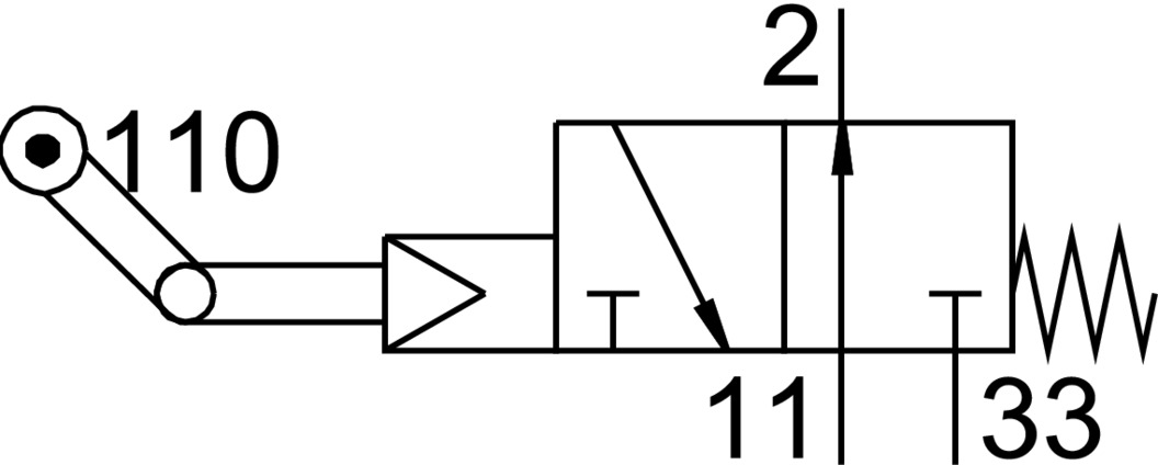 Toggle lever valve