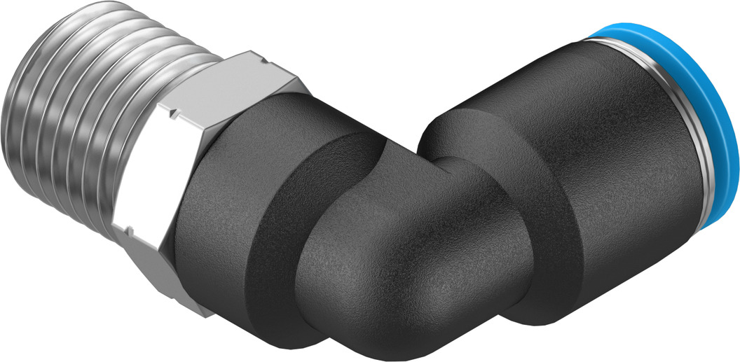 Push-in L-fitting