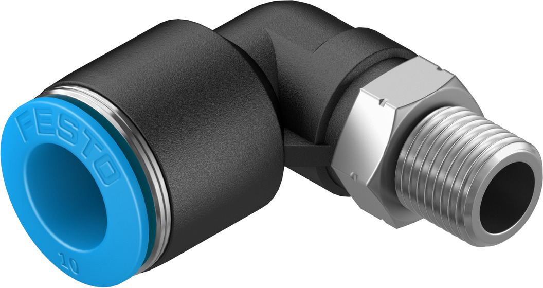 Push-in L-fitting