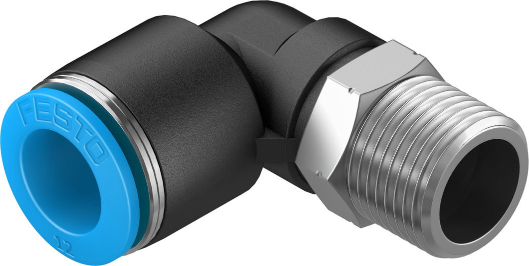 Push-in L-fitting