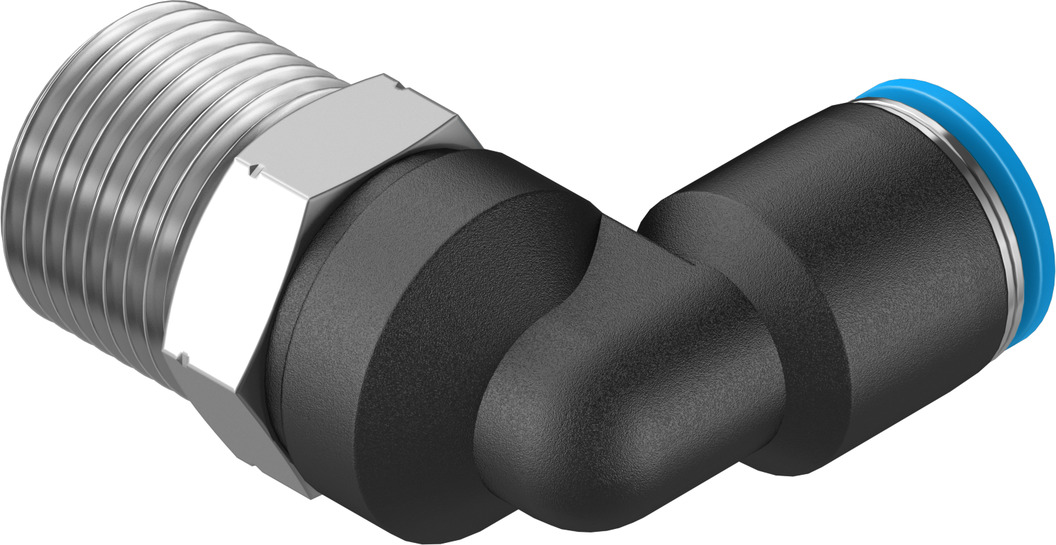 Push-in L-fitting