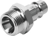 Details about   Compressed Air Coupling Coupling Plug With Schottgewinde & Hose Socket 